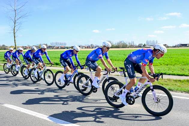In Flanders Fields From Middelkerke to Wevelgem 2026 Cycling Race WEVELGEM, BELGIUM - MARCH 29 : VAN DER POEL Mathieu of Alpecin Premier Tech, GEENS Jonas of Alpecin Premier Tech, PHILIPSEN Jasper of Alpecin Premier Tech, MARSMAN Tim of Alpecin Premier Tech in action during the 88th edition of In Flanders Fields From Middelkerke to Wevelgem an UCI World Tour 1.UWT one day cycling road race for Men Elite of 240 km with start in Middelkerke and finish in Wevelgem on March 29, 2026 in Wevelgem, Belgium, 29 03 2026 ( Motordriver Guy De Vuyst - Wevelgem Belgium  Copyright: xJanxDexMeuleneirx
