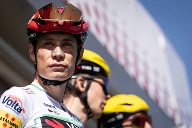 Volta a Catalunya cycling race - Stage 7 Danish rider Jonas Vingegaard of the Team Visma gets ready at the begining of the 7th and last stage of the Volta Ciclista a Catalunya, with stafrt and finish in Barcelona, Catalonia, Spain, 29 March 2026. BARCELONA Spain  Copyright: xSiuxWux