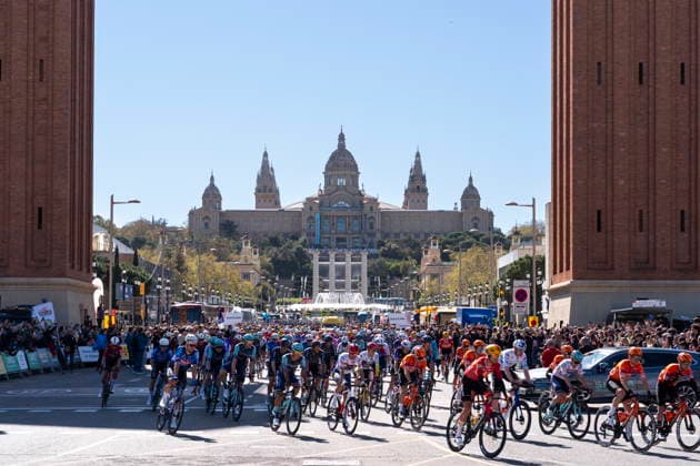 Volta a Catalunya cycling race - Stage 7 View of the start of the 7th and last stage of the Volta Ciclista a Catalunya, with stafrt and finish in Barcelona, Catalonia, Spain, 29 March 2026. BARCELONA Spain  Copyright: xSiuxWux