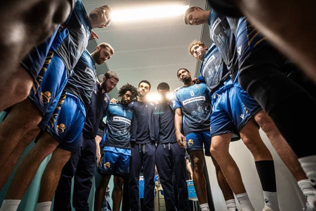29.03.2026, xhfmx, Basketball easyCredit BBL Bundesliga, Frankfurt Skyliners - Rostock Seawolves Teamkreis Skyliners Frankfurt (DFL DFB REGULATIONS PROHIBIT ANY USE OF PHOTOGRAPHS as IMAGE SEQUENCES and or QUASI-VIDEO) Frankfurt am Main