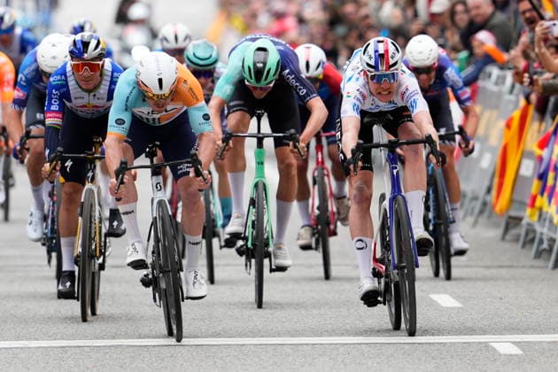 Volta a Catalunya cycling race - Stage 7 Australian rider Brady Gilmore of NSN Cycling Team (L) wins the 7th and last stage of the Volta Ciclista a Catalunya, with start and finish in Barcelona, Catalonia, Spain, 29 March 2026. BARCELONA Spain  Copyright: xSiuxWux