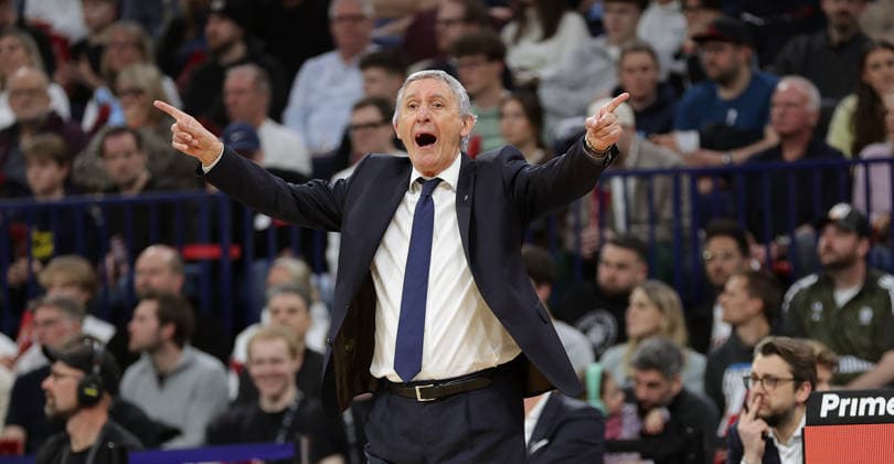Headcoach Svetislav Pesic Basketball, Herren, Saison 2025 2026, easyCredit Basketball-Bundesliga, Basketball, Veolia Hamburg Towers gegen FC Bayern Muenchen
