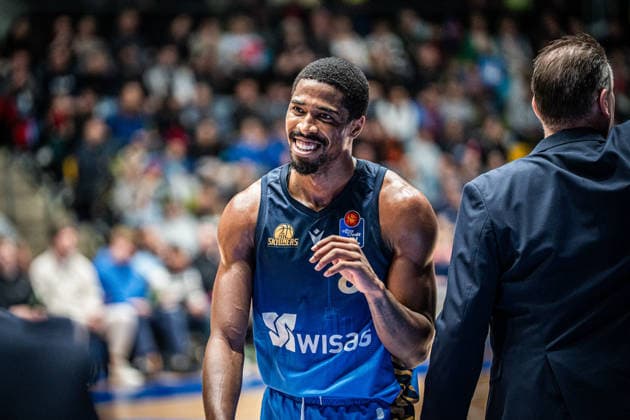 29.03.2026, xhfmx, Basketball easyCredit BBL Bundesliga, Frankfurt Skyliners - Rostock Seawolves William Christmas (Skyliners Frankfurt) (DFL DFB REGULATIONS PROHIBIT ANY USE OF PHOTOGRAPHS as IMAGE SEQUENCES and or QUASI-VIDEO) Frankfurt am Main