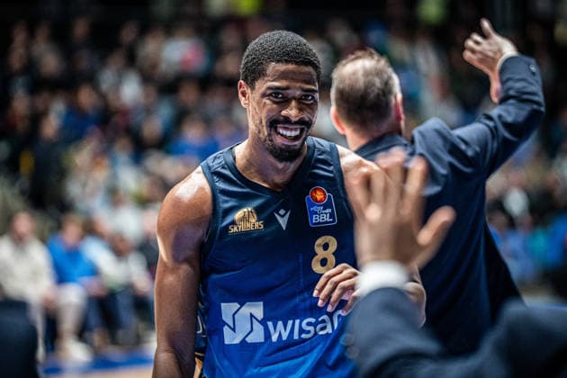 29.03.2026, xhfmx, Basketball easyCredit BBL Bundesliga, Frankfurt Skyliners - Rostock Seawolves William Christmas (Skyliners Frankfurt) (DFL DFB REGULATIONS PROHIBIT ANY USE OF PHOTOGRAPHS as IMAGE SEQUENCES and or QUASI-VIDEO) Frankfurt am Main