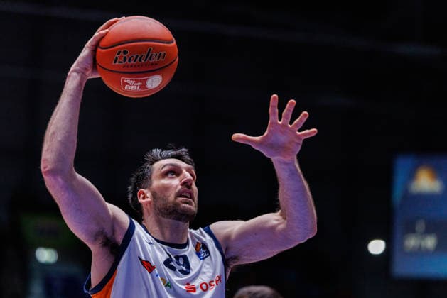 easycredit BBL, Frankfurt Skyliners - Rostock Seawolves, 29.03.2026 Owen Klassen (Rostock Seawolves, 29) zieht zum Korb Spiel der easycredit BBL: Frankfurt Skyliners - Rostock Seawolves; am 26. Spieltag der Saison 25 26 in der Süwag Energie ARENA am 29.03.2026 Copyright: xBEAUTIFULxSPORTS Hahnex