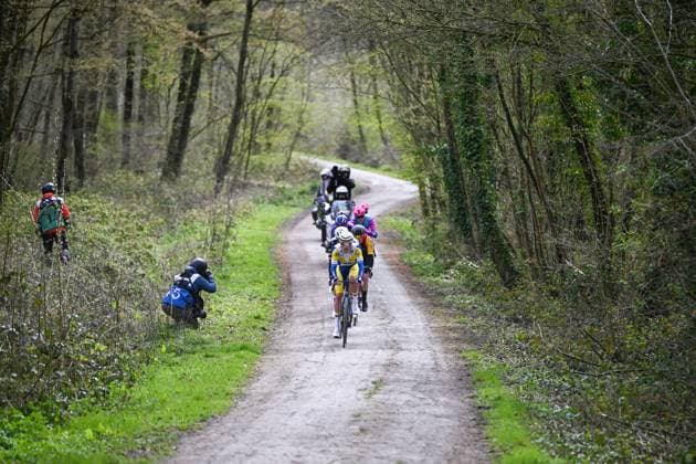 Belgian Victor Vercouillie of Team Flanders-Baloise pictured in action during the men elite Middelkerke-Wevelgem - In Flanders Fields one day cycling race, 240.8 km from Middelkerke to Wevelgem, on Sunday 29 March 2026. ELIASxROM  x169249973x