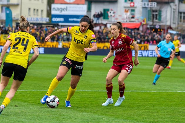 Fussball: Schweiz: AXA Schweizer Cup (Frauen) 2025 2026 - Finale, 29.03.2026 - BSC Young Boys Frauen vs. Servette FC ChÃªnois FÃ minin - Stadion Schützenwiese (Winterthur, Schweiz); Laura Frey (BSC Young Boys Frauen, 26) Winterthur Stadion Schützenwiese Zürich Schweiz Copyright: xAmiirxAmedjouax