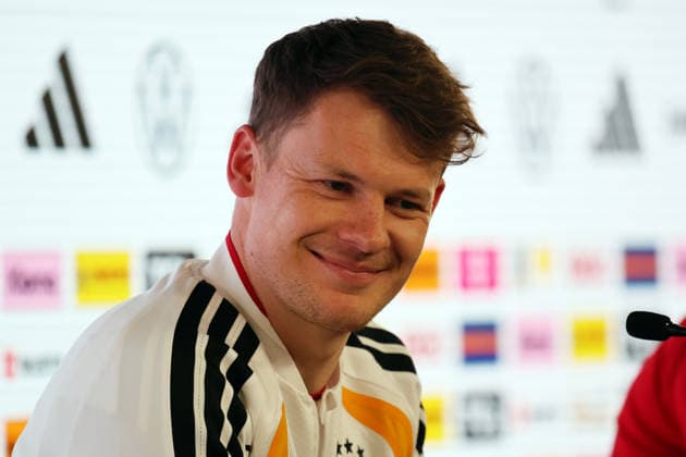 29.03.26 DFB Pressekonferenz Deutschland, Stuttgart, 29.03.2026, Fussball, Nationalmannschaft; 2026, DFB Deutschland, PK Pressekonferenz: Alexander Nübel.