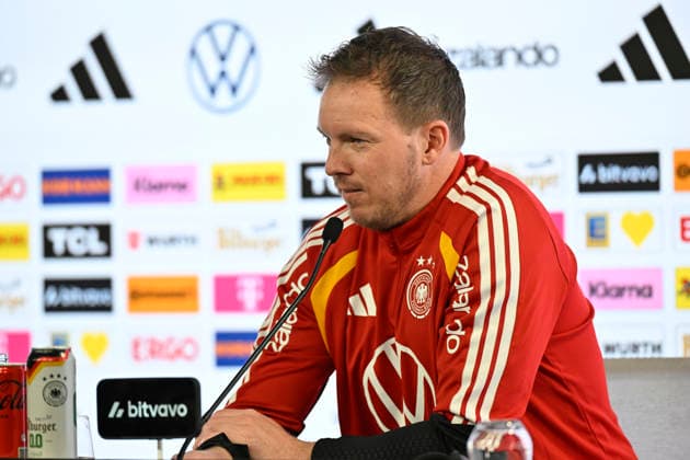 Bundestrainer Trainer Coach Julian Nagelsmann GER Portrait Pressekonferenz iam 29.03.2026 m Vorfeld des DFB Laenderspiel Deutschland GER vs Ghana GHA Freundschatsspiel Testspiel am 30.03.2026 DFL REGULATIONS PROHIBIT ANY USE OF PHOTOGRAPHS AS IMAGE SEQUENCES AND OR QUASI-VIDEO DFB Laenderspiel Deutschland GER vs Ghana GHA
