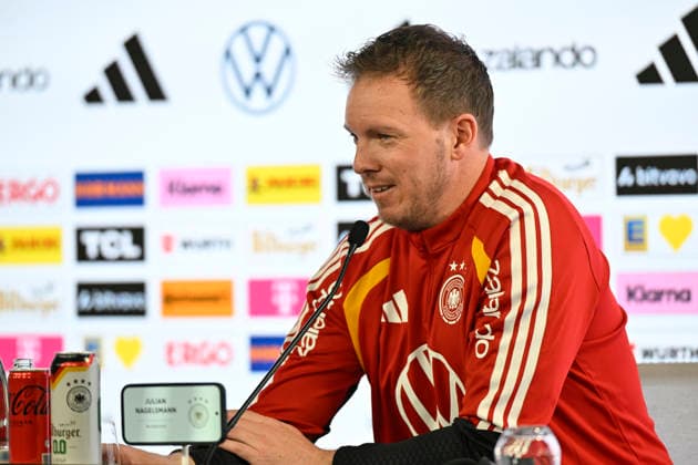 Bundestrainer Trainer Coach Julian Nagelsmann GER Portrait Pressekonferenz iam 29.03.2026 m Vorfeld des DFB Laenderspiel Deutschland GER vs Ghana GHA Freundschatsspiel Testspiel am 30.03.2026 DFL REGULATIONS PROHIBIT ANY USE OF PHOTOGRAPHS AS IMAGE SEQUENCES AND OR QUASI-VIDEO DFB Laenderspiel Deutschland GER vs Ghana GHA