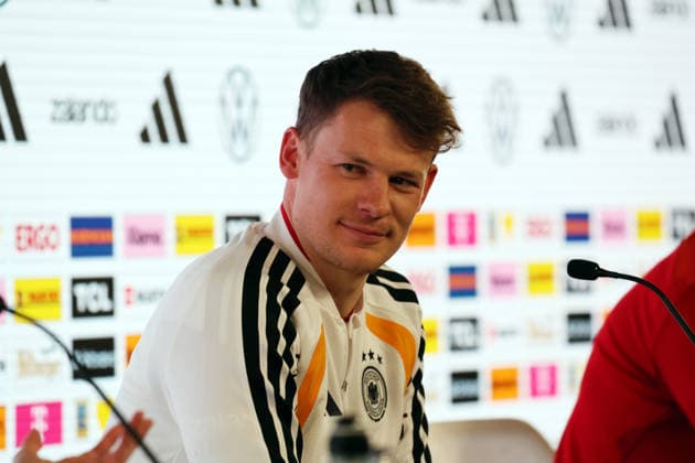 29.03.26 DFB Pressekonferenz Deutschland, Stuttgart, 29.03.2026, Fussball, Nationalmannschaft; 2026, DFB Deutschland, PK Pressekonferenz: Alexander Nübel.