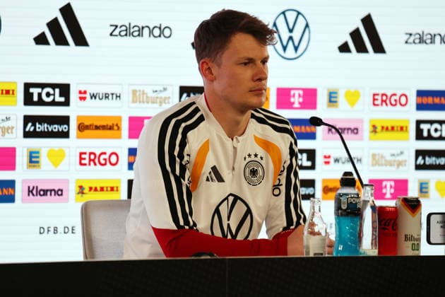 29.03.26 DFB Pressekonferenz Deutschland, Stuttgart, 29.03.2026, Fussball, Nationalmannschaft; 2026, DFB Deutschland, PK Pressekonferenz: Alexander Nübel.