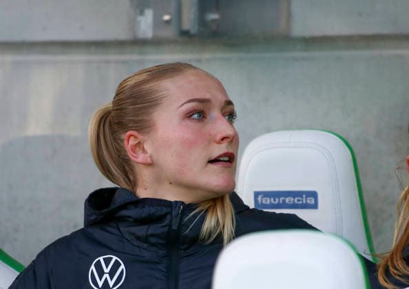 Deutschland: Frauen-Bundesliga 2025 2026, 22. Spieltag - VfL Wolfsburg VS 1. FC Union Berlin - AOK Stadion (Wolfsburg): Camilla Küver Camilla Kuver (VfL Wolfsburg Frauen, 16) Wolfsburg Copyright: xAymanxAlahmedx