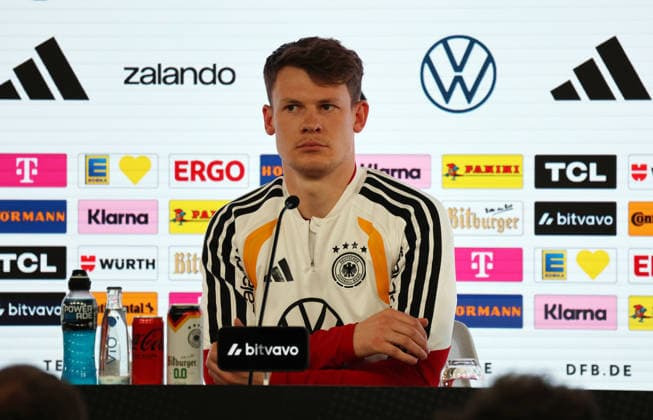 29.03.26 DFB Pressekonferenz Deutschland, Stuttgart, 29.03.2026, Fussball, Nationalmannschaft; 2026, DFB Deutschland, PK Pressekonferenz: Alexander Nübel.