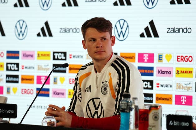 29.03.26 DFB Pressekonferenz Deutschland, Stuttgart, 29.03.2026, Fussball, Nationalmannschaft; 2026, DFB Deutschland, PK Pressekonferenz: Alexander Nübel.