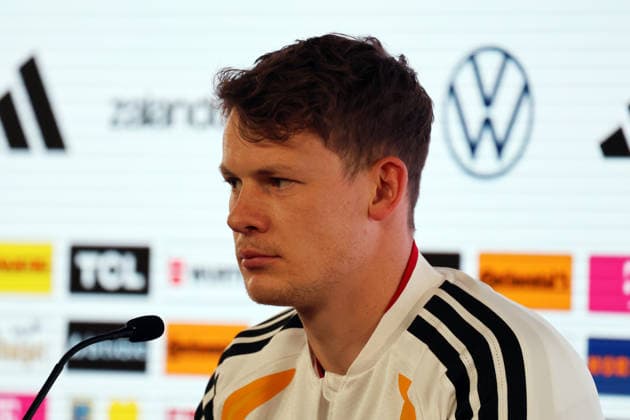 29.03.26 DFB Pressekonferenz Deutschland, Stuttgart, 29.03.2026, Fussball, Nationalmannschaft; 2026, DFB Deutschland, PK Pressekonferenz: Alexander Nübel.