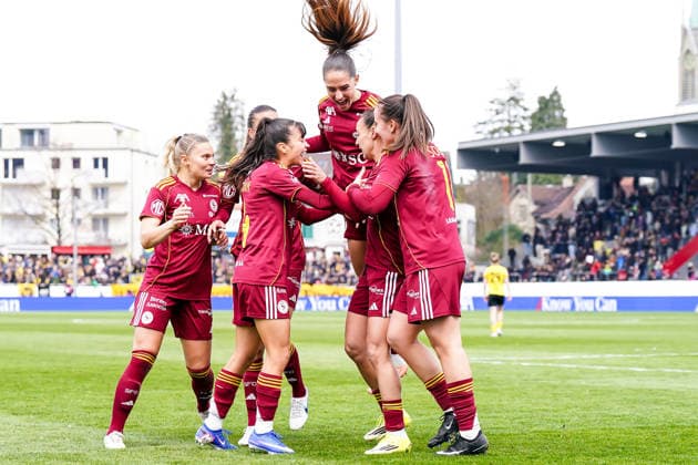 Switzerland: AXA Womens Cup Final 2025 26, BSC YB Frauen vs Servette FC Chenois Feminin - Schützenwiese, Winterthur: Paula Serrano (19 Servette) Goal celebration, first goal Copyright: xDanielaxPorcellix