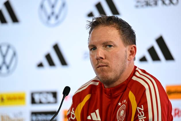 Bundestrainer Trainer Coach Julian Nagelsmann GER Portrait Pressekonferenz iam 29.03.2026 m Vorfeld des DFB Laenderspiel Deutschland GER vs Ghana GHA Freundschatsspiel Testspiel am 30.03.2026 DFL REGULATIONS PROHIBIT ANY USE OF PHOTOGRAPHS AS IMAGE SEQUENCES AND OR QUASI-VIDEO DFB Laenderspiel Deutschland GER vs Ghana GHA