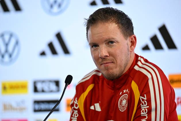 Bundestrainer Trainer Coach Julian Nagelsmann GER Portrait Pressekonferenz iam 29.03.2026 m Vorfeld des DFB Laenderspiel Deutschland GER vs Ghana GHA Freundschatsspiel Testspiel am 30.03.2026 DFL REGULATIONS PROHIBIT ANY USE OF PHOTOGRAPHS AS IMAGE SEQUENCES AND OR QUASI-VIDEO DFB Laenderspiel Deutschland GER vs Ghana GHA