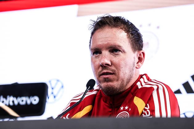 Fussball, UEFA Länderspiel Pressekonferenz Deutschland vor dem Freundschaftsspiel gegen Ghana 29.03.2026, MHP Arena Stuttgart Julian Nagelsmann (Trainer, Deutschland) Stuttgart MHP Arena Baden-Württemberg Deutschland