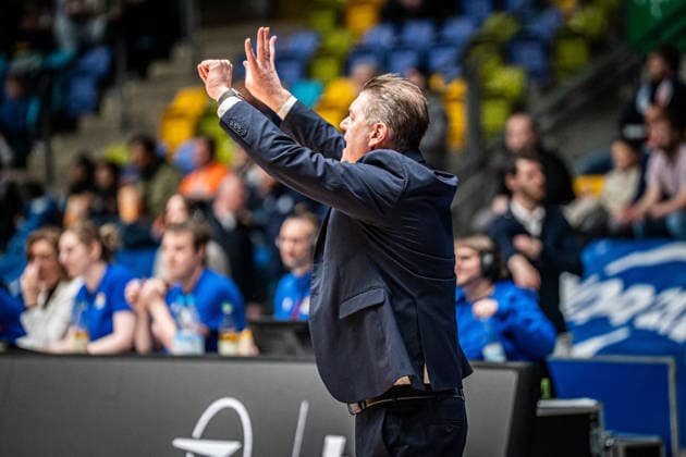 29.03.2026, xhfmx, Basketball easyCredit BBL Bundesliga, Frankfurt Skyliners - Rostock Seawolves Klaus Perwas (Trainer Skyliners Frankfurt) (DFL DFB REGULATIONS PROHIBIT ANY USE OF PHOTOGRAPHS as IMAGE SEQUENCES and or QUASI-VIDEO) Frankfurt am Main
