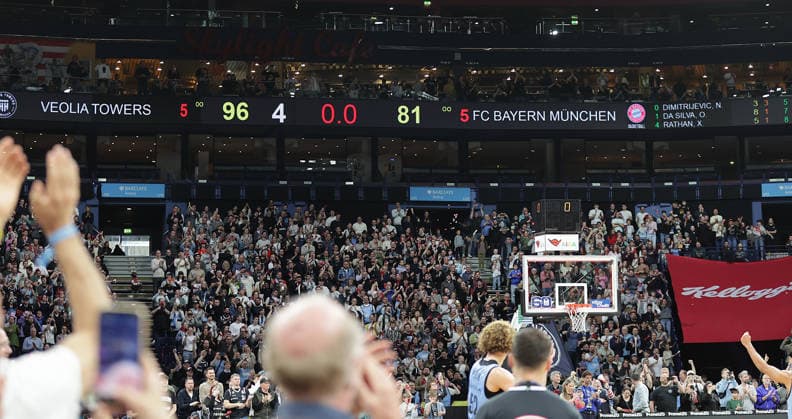 Basketball, Herren, Saison 2025 2026, easyCredit Basketball-Bundesliga, Basketball, Veolia Hamburg Towers gegen FC Bayern Muenchen, 96-81
