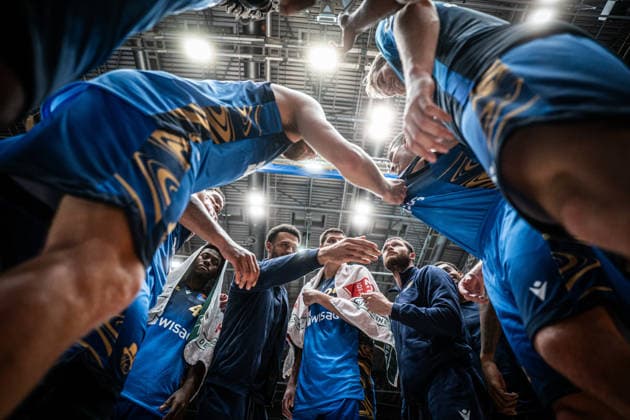 29.03.2026, xhfmx, Basketball easyCredit BBL Bundesliga, Frankfurt Skyliners - Rostock Seawolves Skyliners feiern den Heimsieg gegen Rostock (DFL DFB REGULATIONS PROHIBIT ANY USE OF PHOTOGRAPHS as IMAGE SEQUENCES and or QUASI-VIDEO) Frankfurt am Main