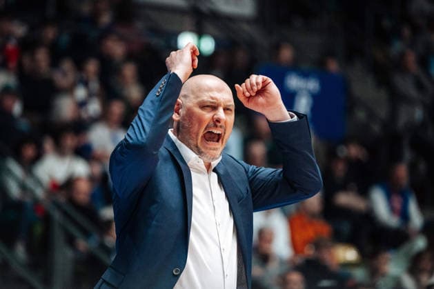 Przemyslaw Frasunkiewicz (Cheftrainer, Headcoach, Rostock Seawolves) GER, Skyliners Frankfurt vs. Rostock Seawolves, easycredit BBL, Bundesliga, 26 Spieltag, Saison 2025 2026. 29.03.2026 Eibner-Pressefoto Attila Ziga GER, Skyliners Frankfurt vs. Rostock Seawolves, easycredit BBL, Bundesliga, 26 Spieltag, Saison 2025 2026. 29.03.2026 Frankfurt am Main Copyright: xEibner-Pressefotox EP_AZA