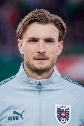 AUSTRIA - GHANA Stefan Posch of Austria and Mainz 05 during the friendly football match ahead of FIFA World Cup, WM, Weltmeisterschaft, Fussball 2026 WM, Weltmeisterschaft, Fussball WM, Weltmeisterschaft, Fussball between Austria and Ghana, matchday 11. Ernst Happel Stadium, Stadion, Vienna, Austria, March 27, 2026. Photo by Branislav Racko Copyright: xx aut0013