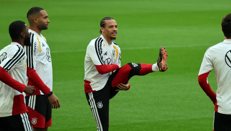 29.03.26 DFB Training Deutschland, Stuttgart, 29.03.2026, Fussball, Nationalmannschaft; 2026, DFB Deutschland, Training: Leroy Sane.