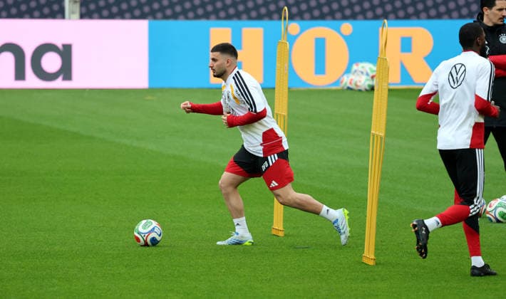 29.03.26 DFB Training Deutschland, Stuttgart, 29.03.2026, Fussball, Nationalmannschaft; 2026, DFB Deutschland, Training: Deniz Undav.