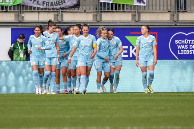 29.03.2026, xgrfx, Fussball Google Pixel Frauen-Bundesliga, VfL Wolfsburg - 1.FC Union Berlin v.l. Tor, Tanja Pawollek zum 1:3 für Union Berlin. (DFL DFB REGULATIONS PROHIBIT ANY USE OF PHOTOGRAPHS as IMAGE SEQUENCES and or QUASI-VIDEO) Wolfsburg