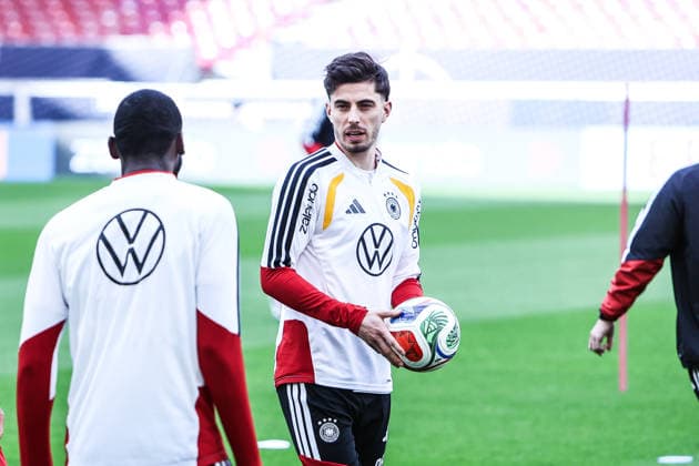 Fussball, UEFA Länderspiel Abschlusstraining Deutschland vor dem Freundschaftsspiel gegen Ghana 29.03.2026, MHP Arena Stuttgart Kai Havertz (Deutschland, 7) Stuttgart MHP Arena Baden-Württemberg Deutschland