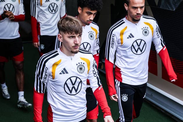 Fussball, UEFA Länderspiel Abschlusstraining Deutschland vor dem Freundschaftsspiel gegen Ghana 29.03.2026, MHP Arena Stuttgart Lennart Karl (Deutschland, 25) Stuttgart MHP Arena Baden-Württemberg Deutschland