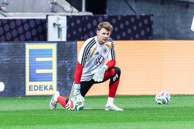 Fussball, UEFA Länderspiel Abschlusstraining Deutschland vor dem Freundschaftsspiel gegen Ghana 29.03.2026, MHP Arena Stuttgart Alexander Nübel (Deutschland, 12) Stuttgart MHP Arena Baden-Württemberg Deutschland