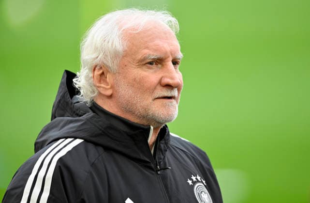 Sportdirektor Rudi Voeller GER Portrait Aufwaermen Training iam 29.03.2026 m Vorfeld des DFB Laenderspiel Deutschland GER vs Ghana GHA Freundschatsspiel Testspiel am 30.03.2026 DFL REGULATIONS PROHIBIT ANY USE OF PHOTOGRAPHS AS IMAGE SEQUENCES AND OR QUASI-VIDEO DFB Laenderspiel Deutschland GER vs Ghana GHA