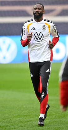 Antonio Ruediger GER (02) Aufwaermen Training iam 29.03.2026 m Vorfeld des DFB Laenderspiel Deutschland GER vs Ghana GHA Freundschatsspiel Testspiel am 30.03.2026 DFL REGULATIONS PROHIBIT ANY USE OF PHOTOGRAPHS AS IMAGE SEQUENCES AND OR QUASI-VIDEO DFB Laenderspiel Deutschland GER vs Ghana GHA