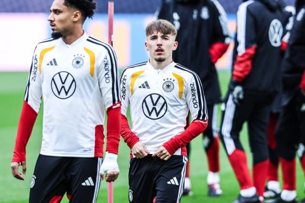 Fussball, UEFA Länderspiel Abschlusstraining Deutschland vor dem Freundschaftsspiel gegen Ghana 29.03.2026, MHP Arena Stuttgart Lennart Karl (Deutschland, 25) Stuttgart MHP Arena Baden-Württemberg Deutschland