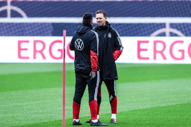 Fussball, UEFA Länderspiel Abschlusstraining Deutschland vor dem Freundschaftsspiel gegen Ghana 29.03.2026, MHP Arena Stuttgart Julian Nagelsmann (Trainer, Deutschland) Stuttgart MHP Arena Baden-Württemberg Deutschland
