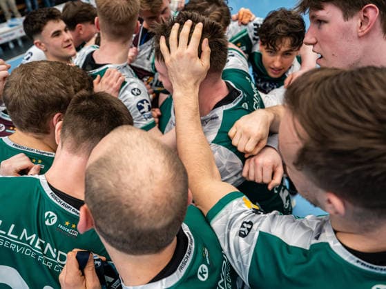 Jubel bei Frisch Auf Goeppingen, Frisch Auf Goeppingen vs. HC Erlangen, Handball, 1. Bundesliga, Herren, Spielzeit 2025 2026, 29.03.2026, Frisch Auf Goeppingen vs. HC Erlangen, Handball, 1. Bundesliga, Herren, Spielzeit 2025 2026, 29.03.2026 Goeppingen Copyright: xEibner-Pressefoto MichaelxSchmidx EP_MST