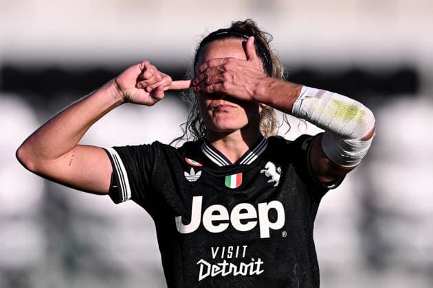 Cm Biella 29 03 2026 - Coppa Italia femminile Juventus-Fiorentina foto Cristiano Mazzi Image nella foto: esultanza gol Ana Palma Capeta 