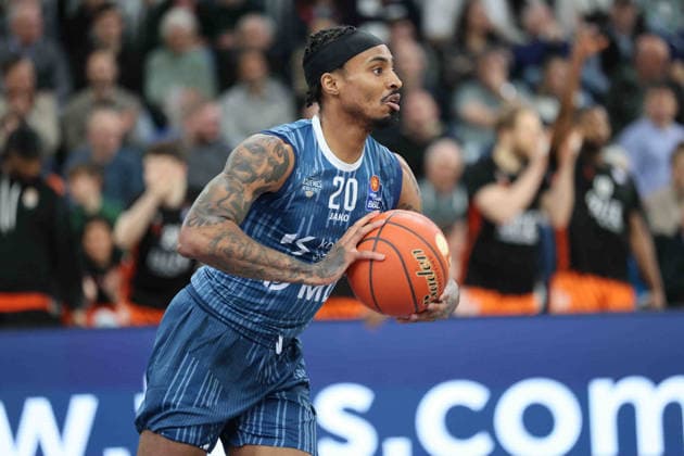 Michael Weathers (MLP Academics Heidelberg, 20) GER, MLP Academics Heidelberg vs. Ratiopharm Ulm, Basketball, easycredit Basketball Bundesliga, 26.Spieltag, Saison, 2025 2026, 29.03.2025 GER, MLP Academics Heidelberg vs. Ratiopharm Ulm, Basketball, easycredit Basketball Bundesliga, 26.Spieltag, Saison, 2025 2026, 29.03.2025 Heidelberg Copyright: xEibner-Pressefoto JoergxHirschx EP_JHH