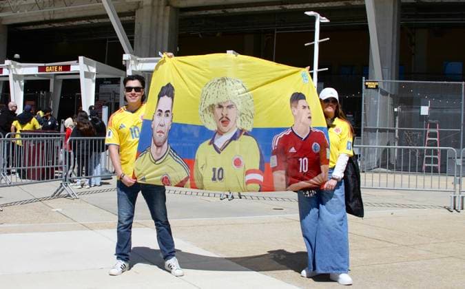 RECORD DATE NOT STATED France vs Colombia International Friendly, Länderspiel, Nationalmannschaft (SPO) France vs Colombia International Friendly. March 29, 2026, Landover, Maryland, USA: Colombian fans celebrate and make barbecues before soccer between France and Colombia at Northwest Stadium, Landover. Credit: Niyi Fote Thenews2 (Foto: Niyi Fote Thenews2 imago images) SPO  Copyright: xNiyixFotex