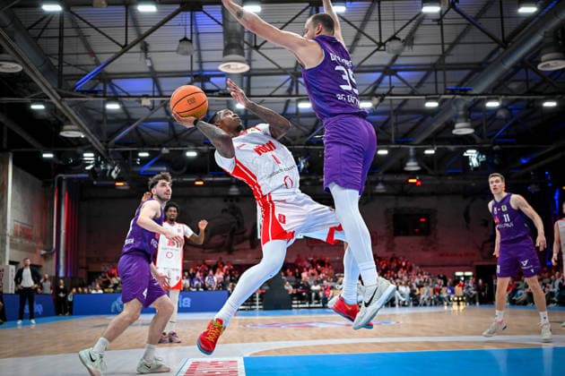 Barmer 2. Basketball Bundesliga ProA: Rheinstars Köln vs. BG Göttingen, 29.03.2026 Cedric Cezell Russell Jr. (RheinStarsKöln 0), Barmer 2. Basketball Bundesliga ProA: Rheinstars Köln vs. BG Göttingen am 29.03.2026 in der Motorworld Köln in Koeln (Nordrhein-Westfalen) Copyright: xBEAUTIFULxSPORTS Mueller-Laschetx