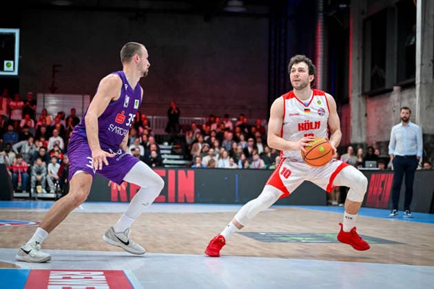 Barmer 2. Basketball Bundesliga ProA: Rheinstars Köln vs. BG Göttingen, 29.03.2026 Haris Hujic (RheinStarsKöln 10), Barmer 2. Basketball Bundesliga ProA: Rheinstars Köln vs. BG Göttingen am 29.03.2026 in der Motorworld Köln in Koeln (Nordrhein-Westfalen) Copyright: xBEAUTIFULxSPORTS Mueller-Laschetx