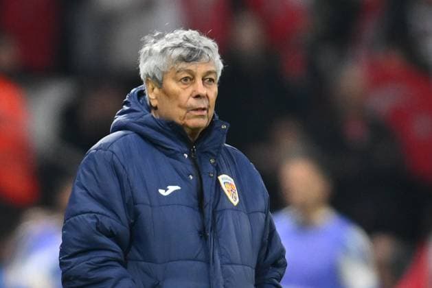 TURKEY - ROMANIA, World Cup Play-offs Mircea Lucescu reacts during the World Cup Play-off Semifinal game between Romania and Turkey, in Istanbul, Turkey, March 26, 2026. Copyright: xAlexxNicodimx