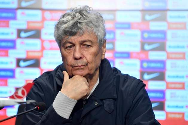 TURKEY - ROMANIA, World Cup Play-offs Mircea Lucescu reacts during the press conference, PK, Pressekonferenz after the World Cup Play-off Semifinal game between Romania and Turkey, in Istanbul, Turkey, March 26, 2026. Alex Nicodim Imago Images Copyright: xAlexxNicodimx