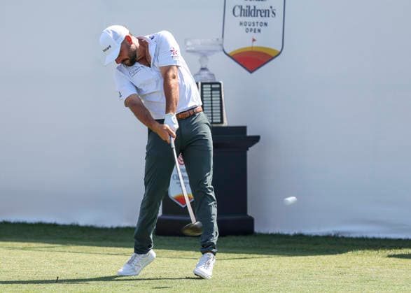 HOUSTON, TX - MARCH 29: Stephan Jaeger (GER) hits his tee shot on 1 during the final round of the Texas Children s Houston Open on March 29, 2026, at Memorial Park Golf Course, Houston, Texas(Photo by Leslie Plaza Johnson Icon Sportswire) GOLF: MAR 29 PGA, Golf Herren Texas Children s Houston Open EDITORIAL USE ONLY Icon2603290154