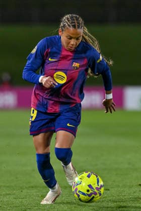 March 30, 2026, Madrid, Madrid, Spain: VICKY LOPEZ of FC Barcelona, Barca Femenino in action during the Spanish Women League, Liga F, football match played between REAL MADRID 0 Vs FC BARCELONA 3 at Alfredo Di Stefano stadium on march 29, 2026, in Valdebebas, Madrid, Spain. Spanish Women League REAL MADRID 0 Vs FC BARCELONA 3 (03.29.26) - ZUMAc312 20260330_zsp_c312_139 Copyright: xOscarxManuelxSanchezx