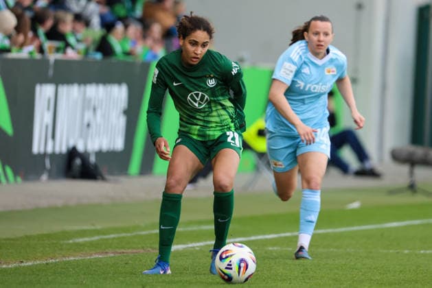 Wolfsburg, Deutschland: 29. März 2026 - 1. Frauen Bundesliga - 22. Spieltag - VfL Wolfsburg vs. Union Berlin Im Bild: Cora Zicai (VfL) Copyright: HMBxMedia MadeleinexFantini